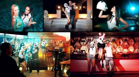 crazy video shoot in L.A for the first single with SONY drinks up..  baaam